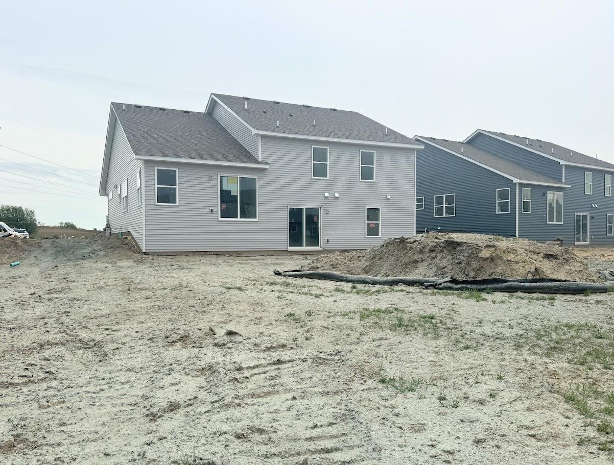 (Photo is of the actual home in progress.)