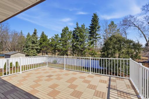 Great space for grilling and evening meals!