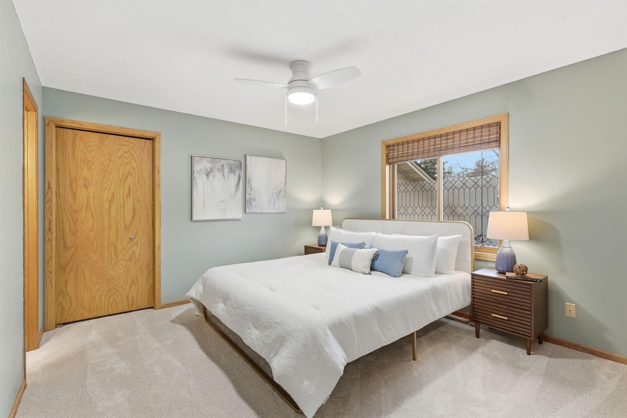 Main level bedroom one.