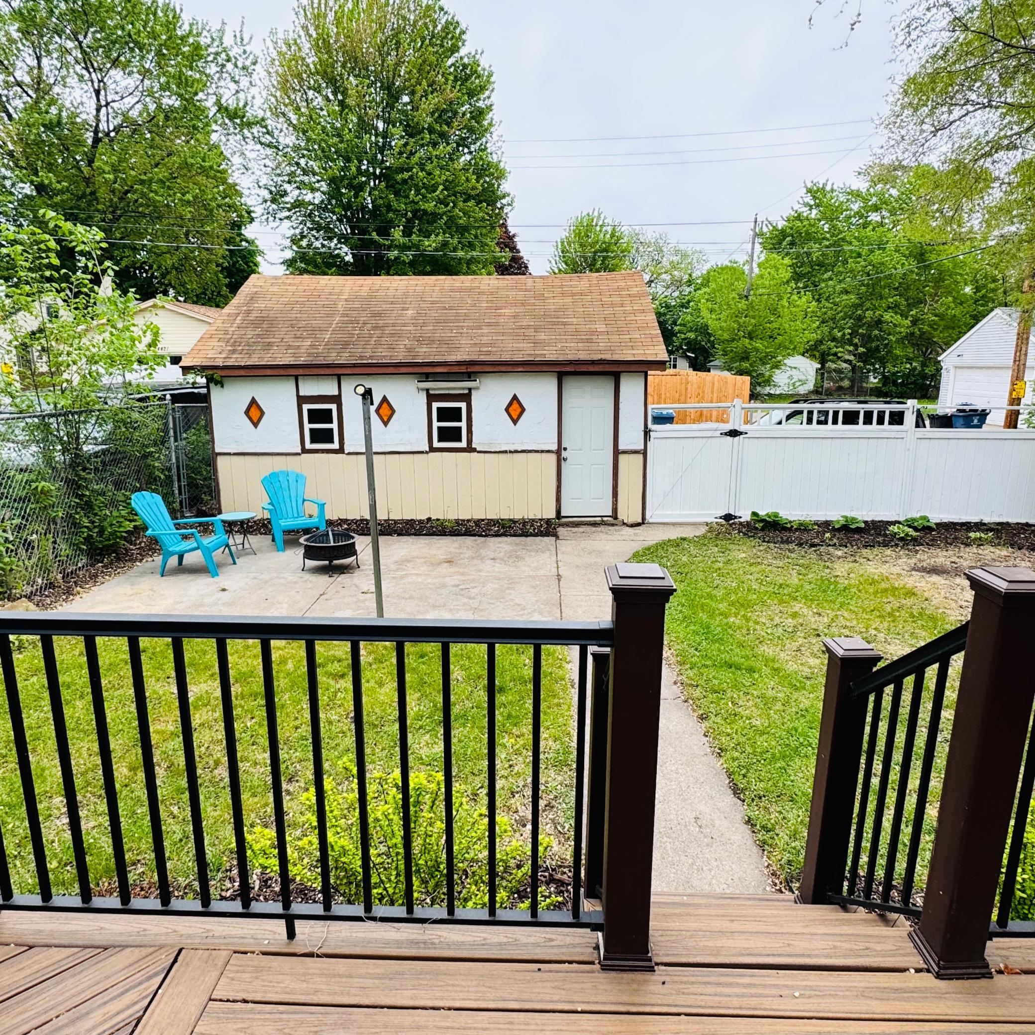 Backyard patio