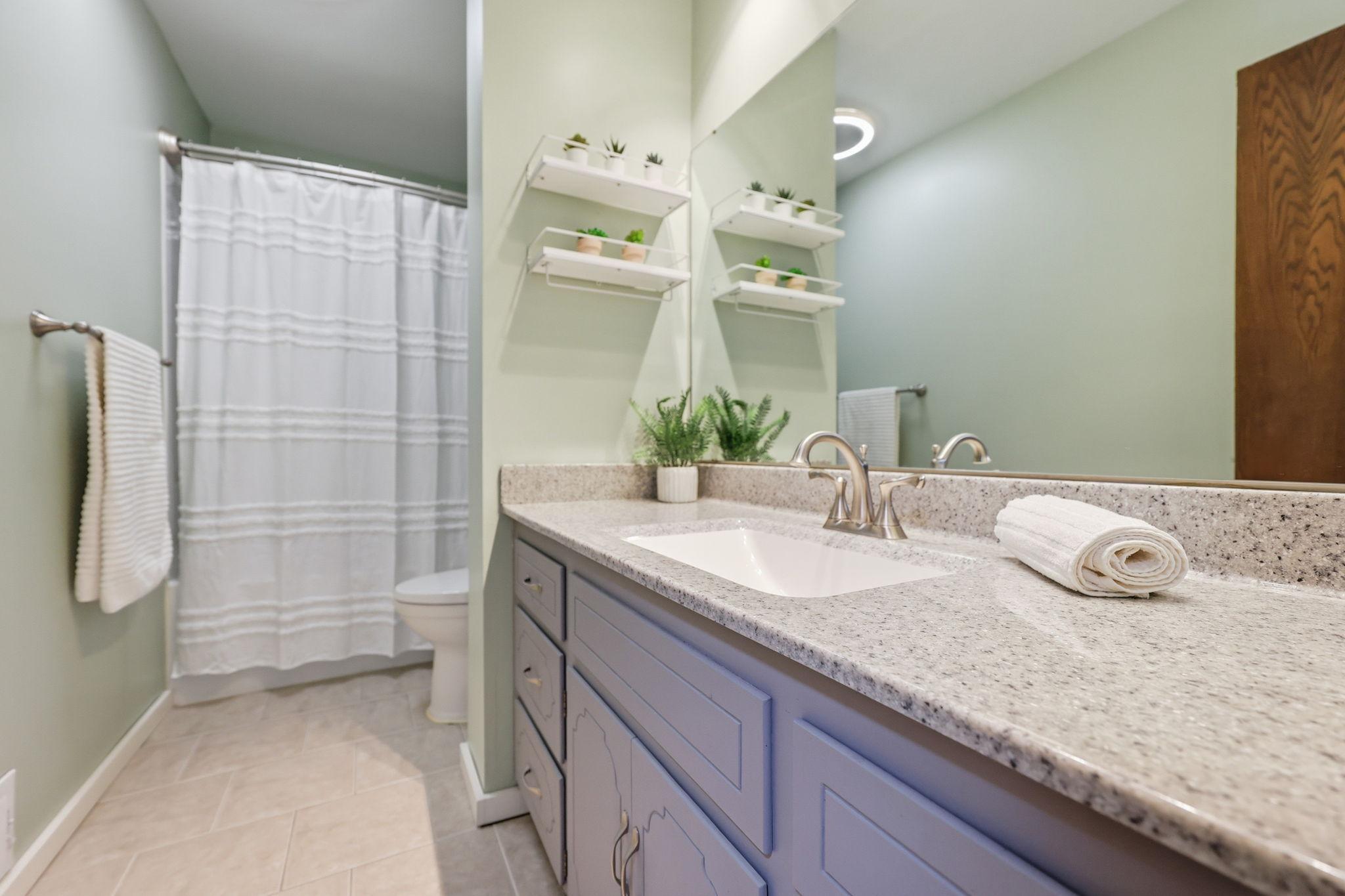 Upper level bathroom