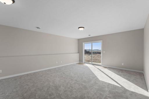 Lower level walk-out family room
