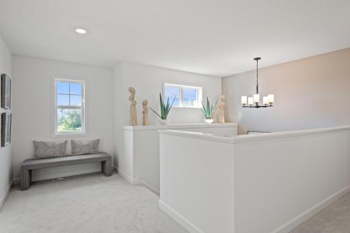 (Photo of model home, finishes will vary) Upper landing.