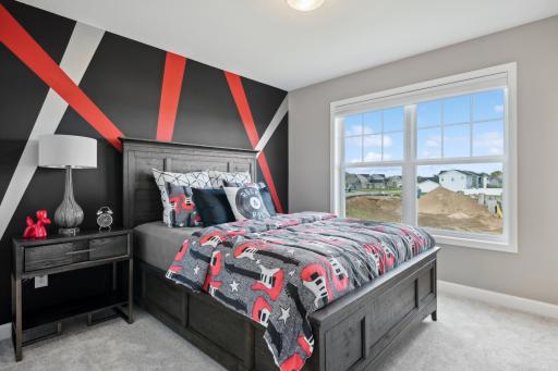 (Photo of model home, finishes will vary) Three secondary bedrooms are located on the second floor.