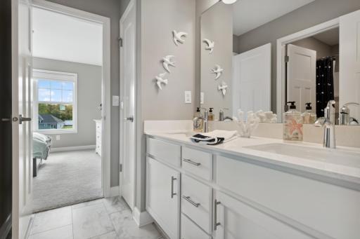 (Photo of model home, finishes will vary) Jack and jill bath!