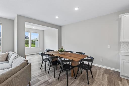 Informal dining area