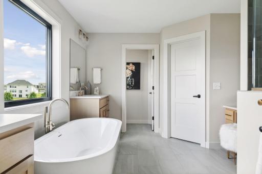 Primary bedroom ensuite with a full luxury bath.
