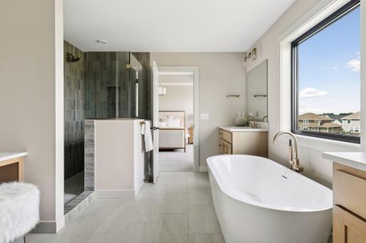 Primary bedroom ensuite with a full luxury bath.