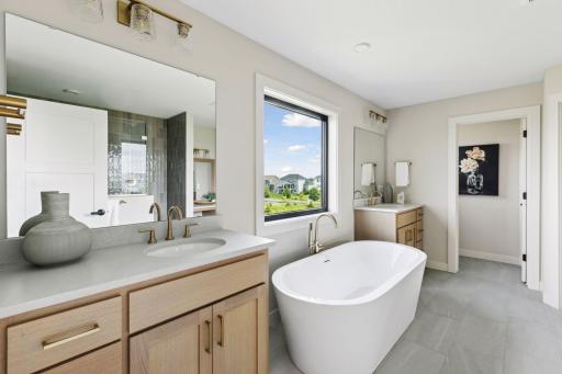 Primary bedroom ensuite with a full luxury bath.