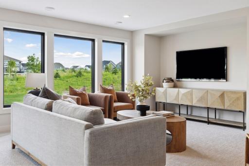 Open, bright lower levelâperfect place to entertain.