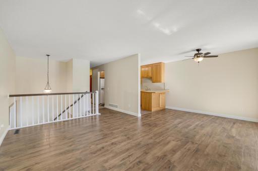 Living room and Dining room with the kitchen
