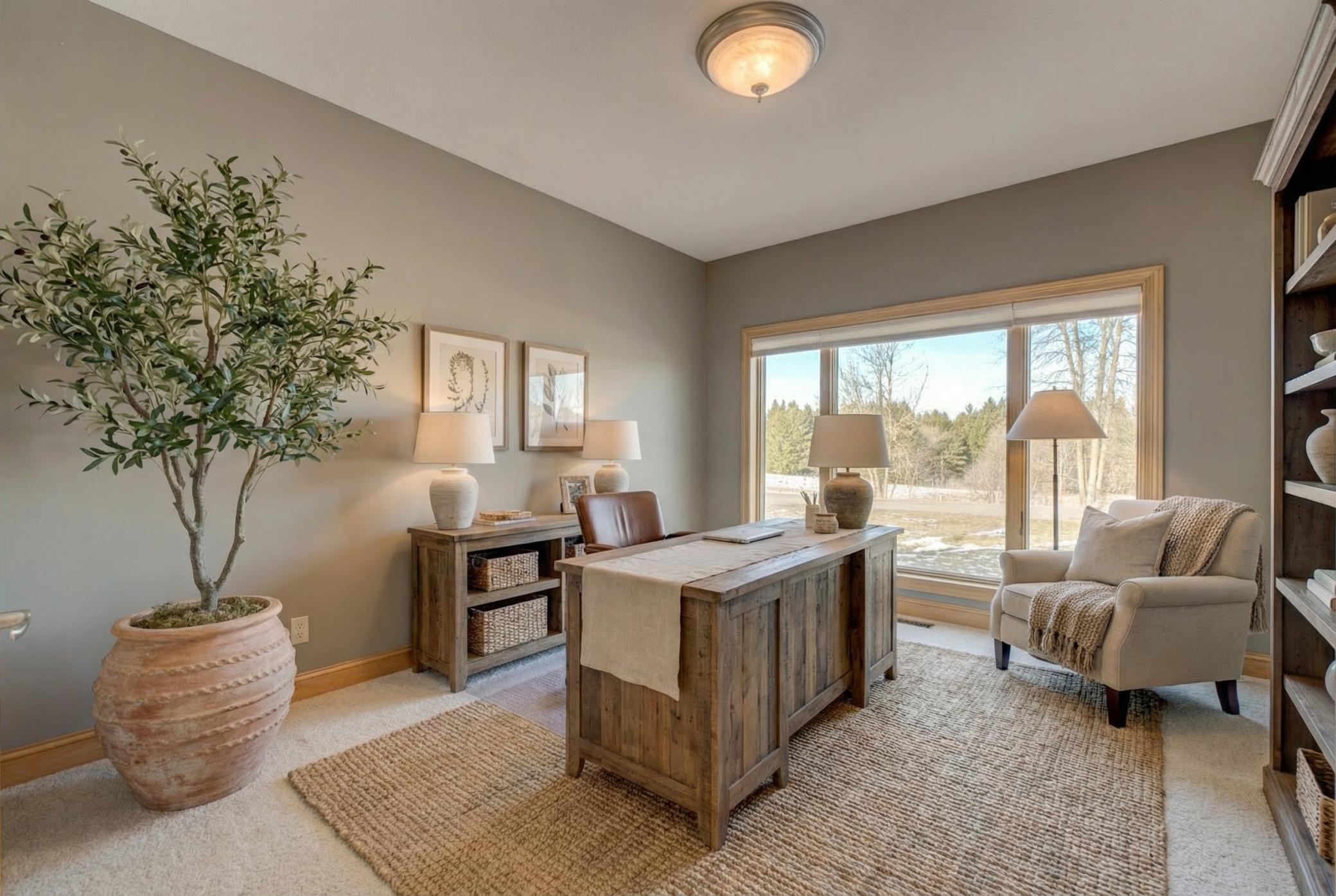 Main level office (virtually staged)