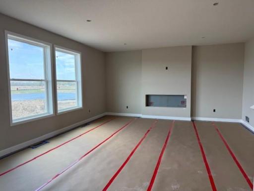 (Photo is of the actual home in progress.)