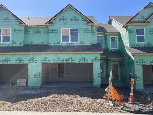 (Photo is of the actual home in progress.)