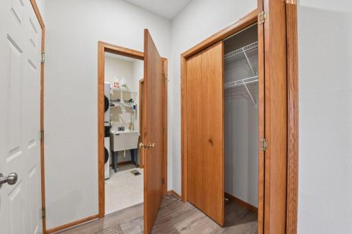 Laundry and pantry closet.