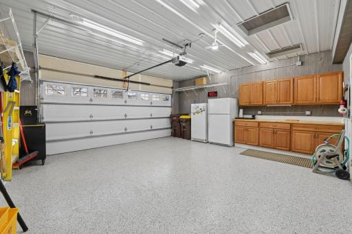 Immaculate, two-stall attached, insulated and heated garage.
