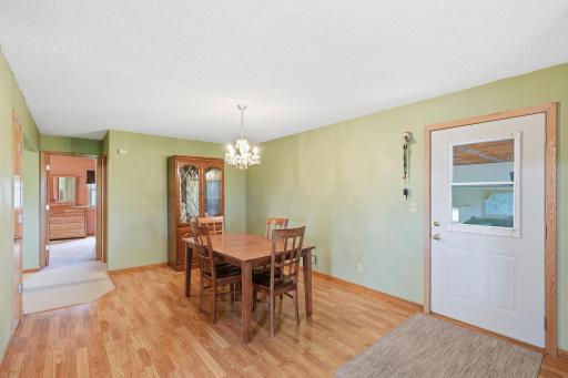 Dining room, Garage entrance.