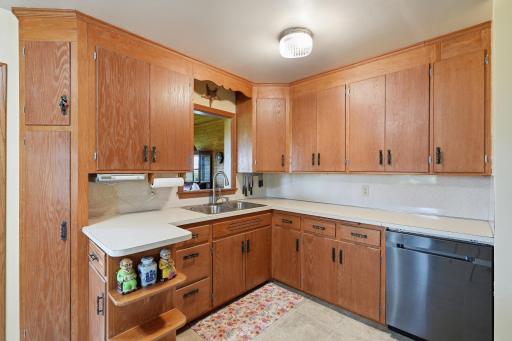 Kitchen Looks into living room