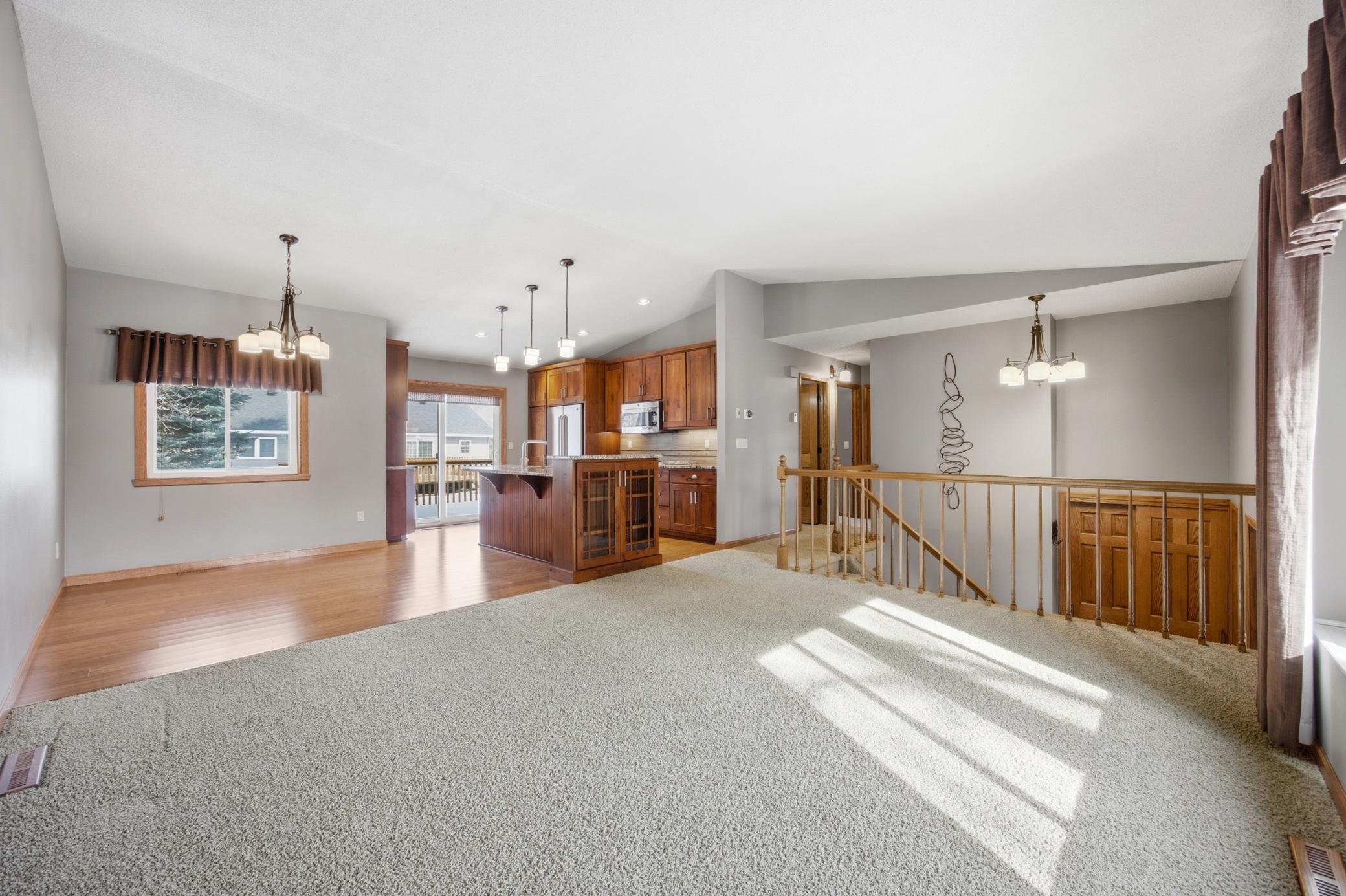 Living Room, Dining, Kitchen