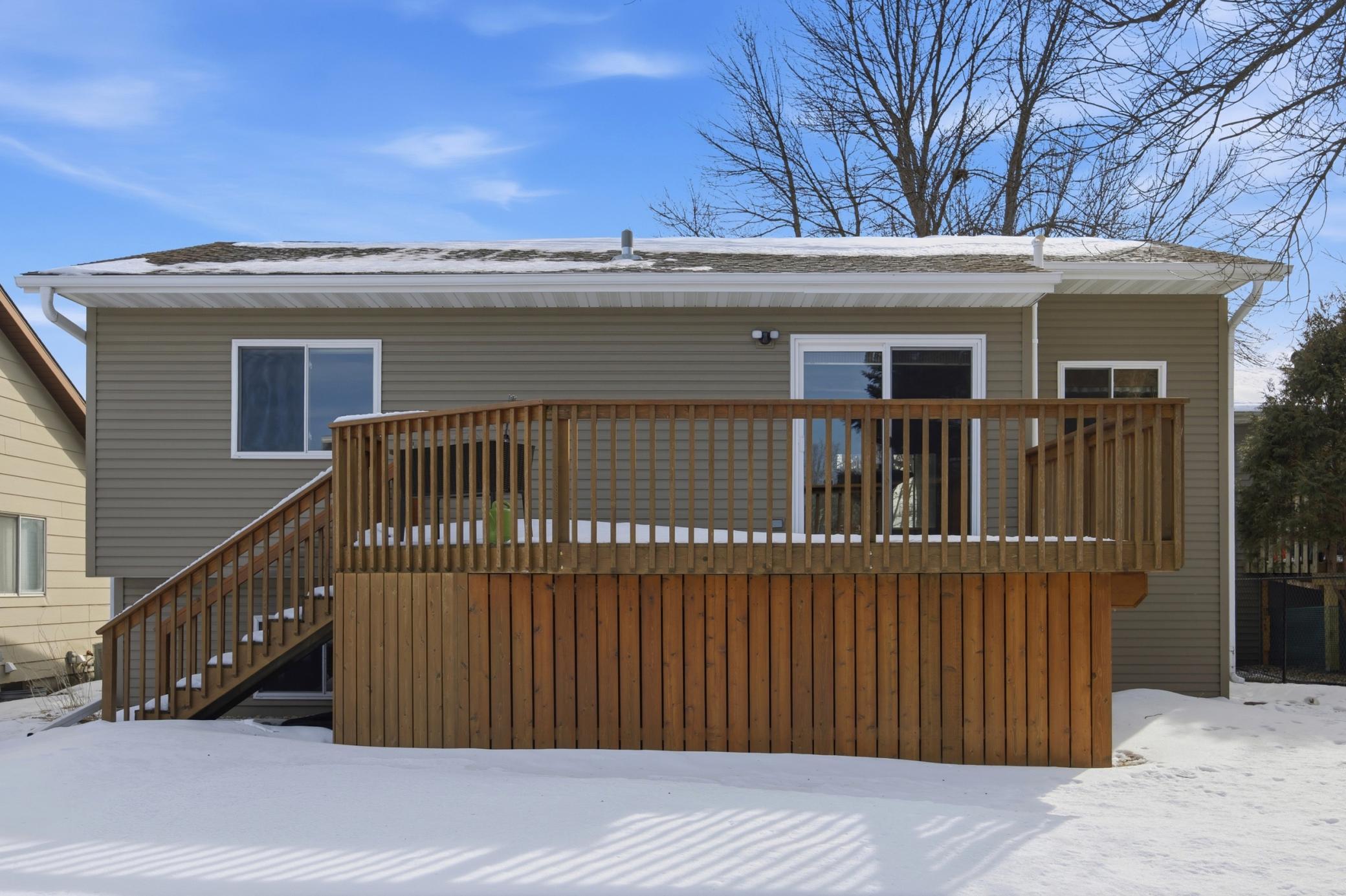Rear Exterior - Deck with Shed Below