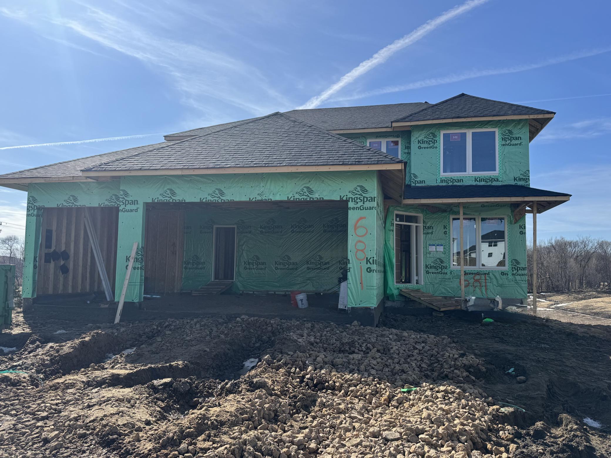 Progress photo of actual home!