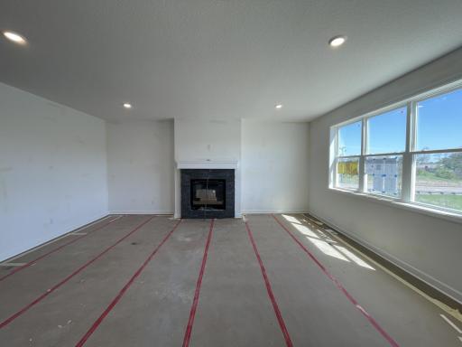 (Photo is of the actual home in progress.)