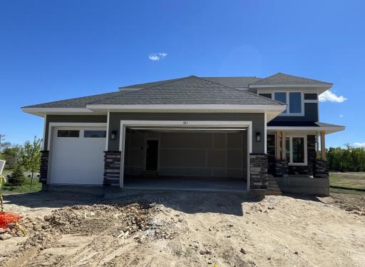(Photo is of the actual home in progress.)