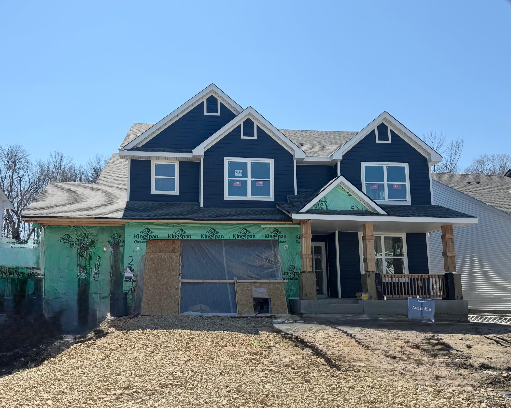 Progress photo of the actual home!