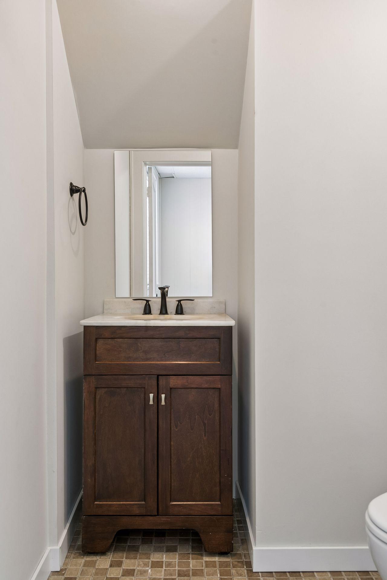 Main floor bedroom half bath! Hard to find in this age of home!