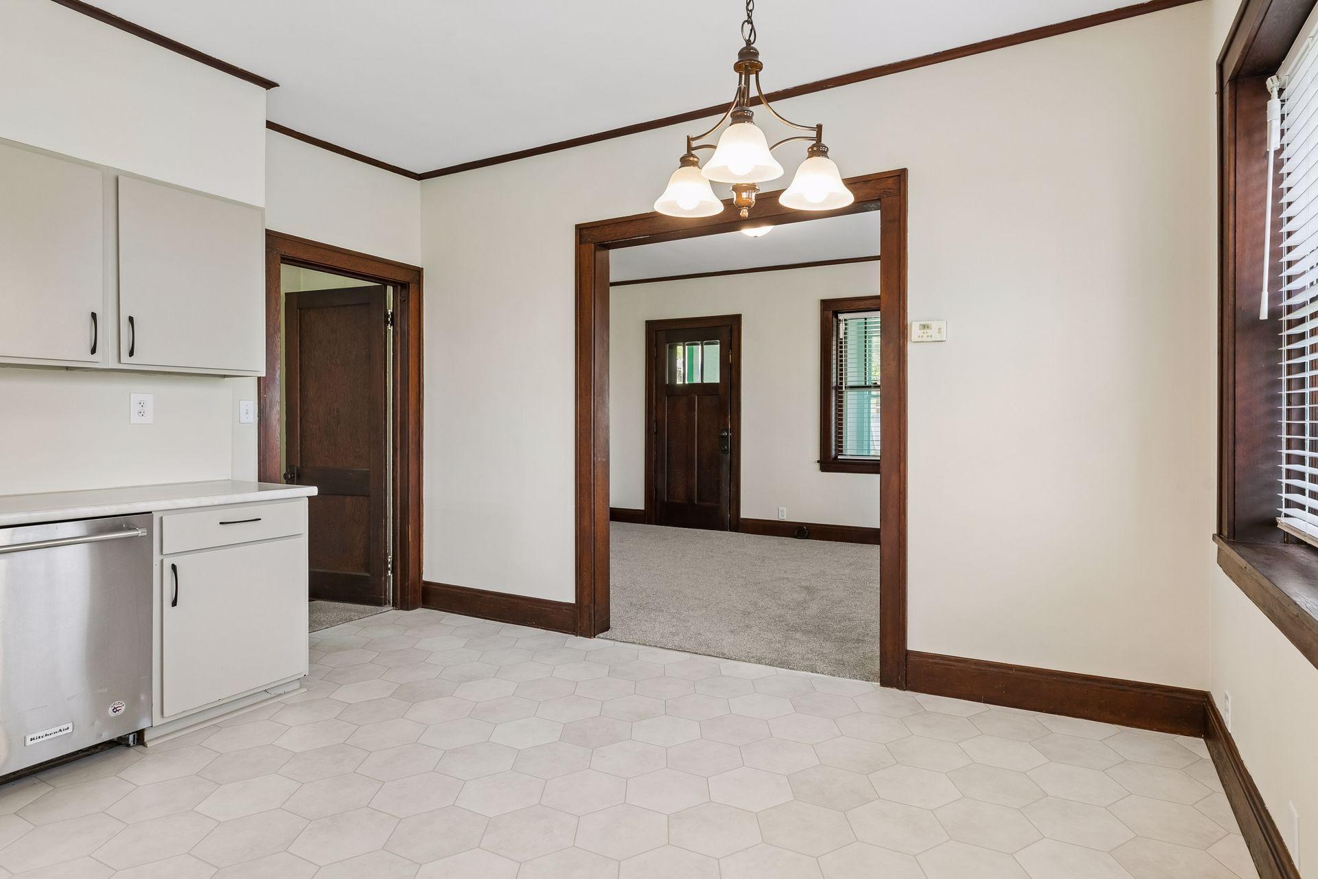 Large informal dining area.