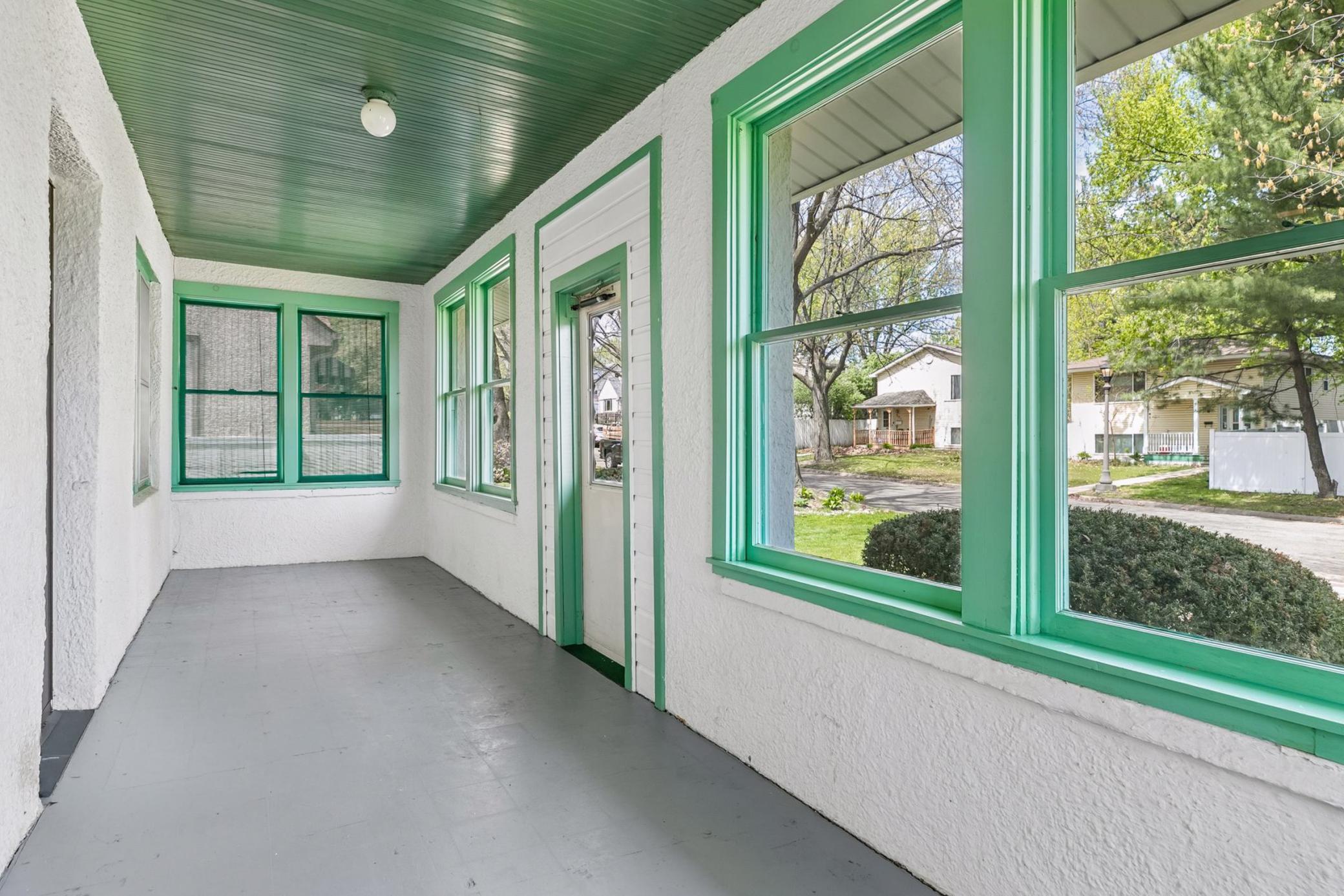 Front east facing porch.