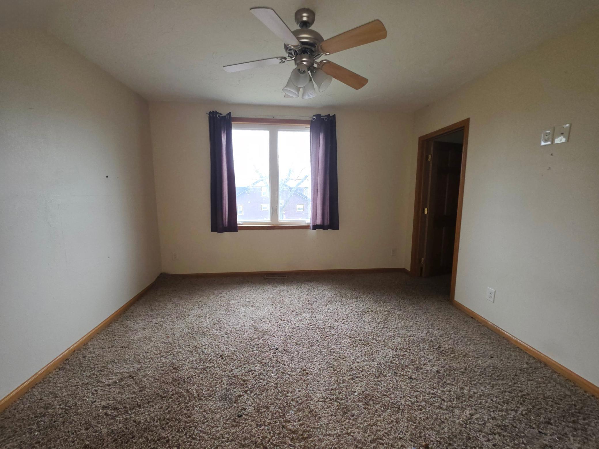 One of the 3 upstairs bedroom with large walk-in closets
