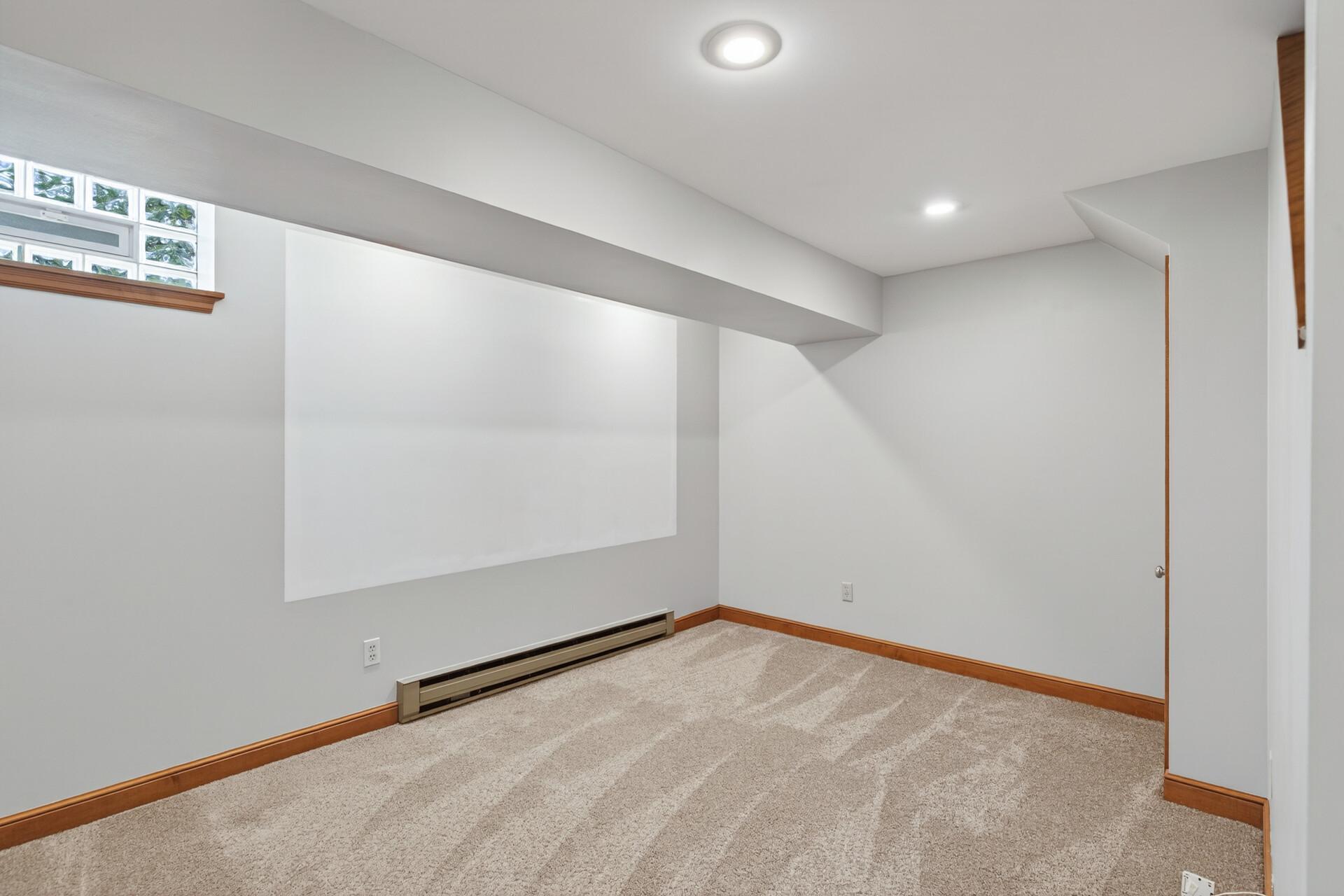 Finished lower level