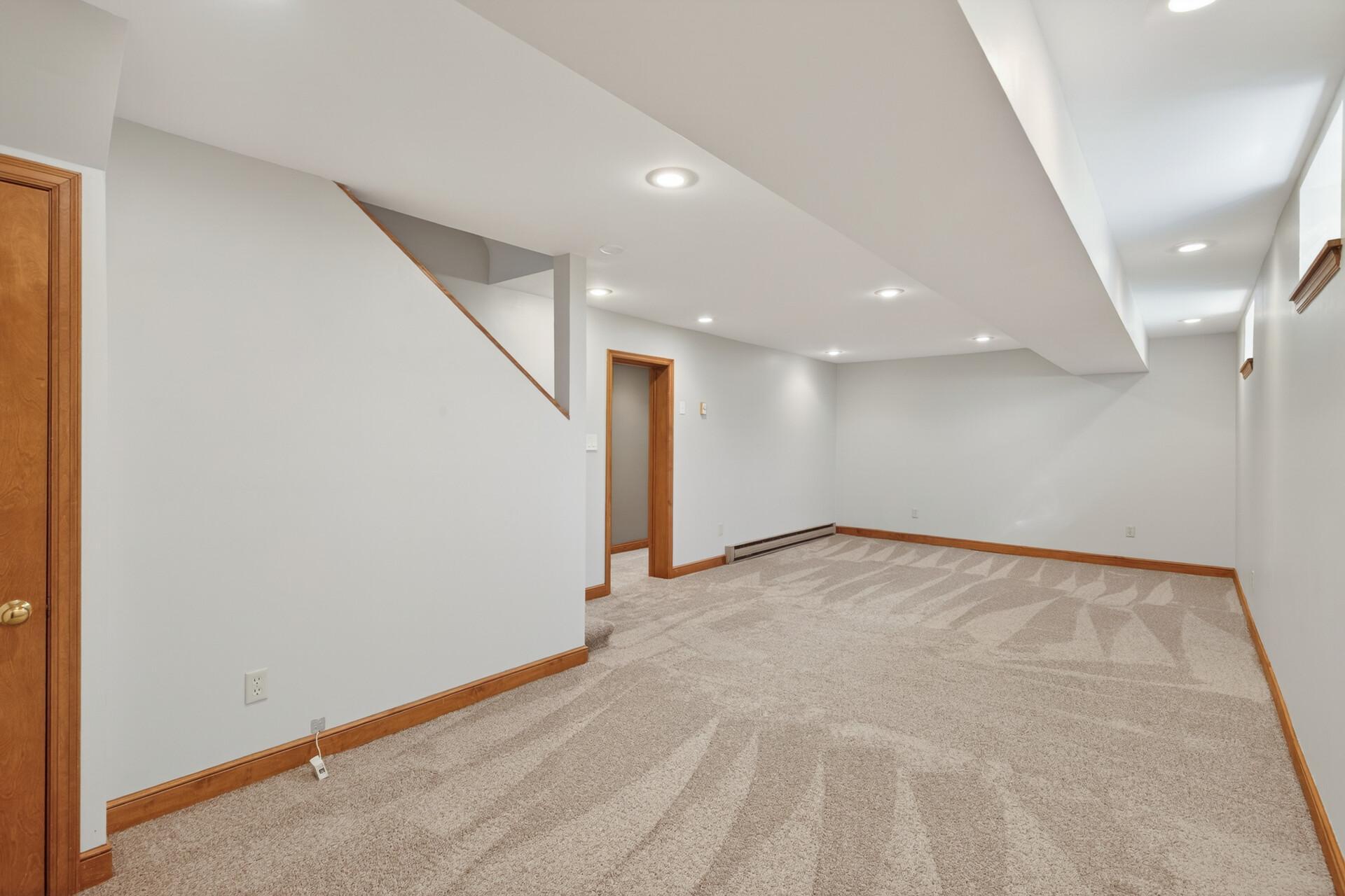 Finished lower level