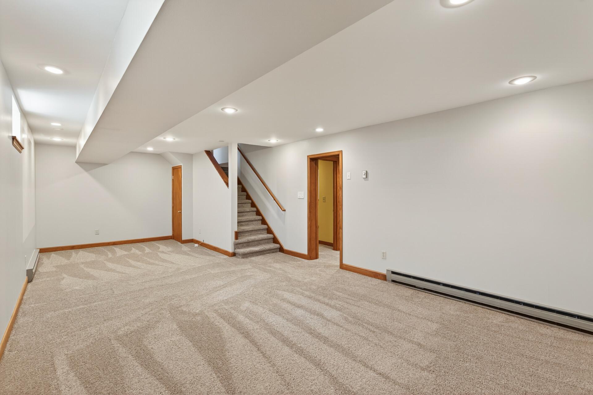 Finished lower level