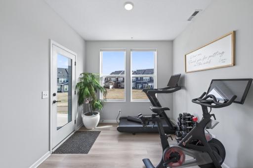 Bonus sunroom, den or gym space on the main level