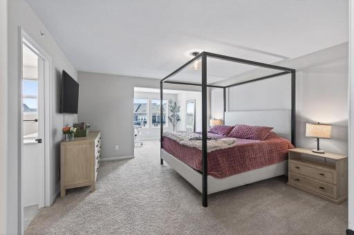 Primary suite with expanded sitting room.