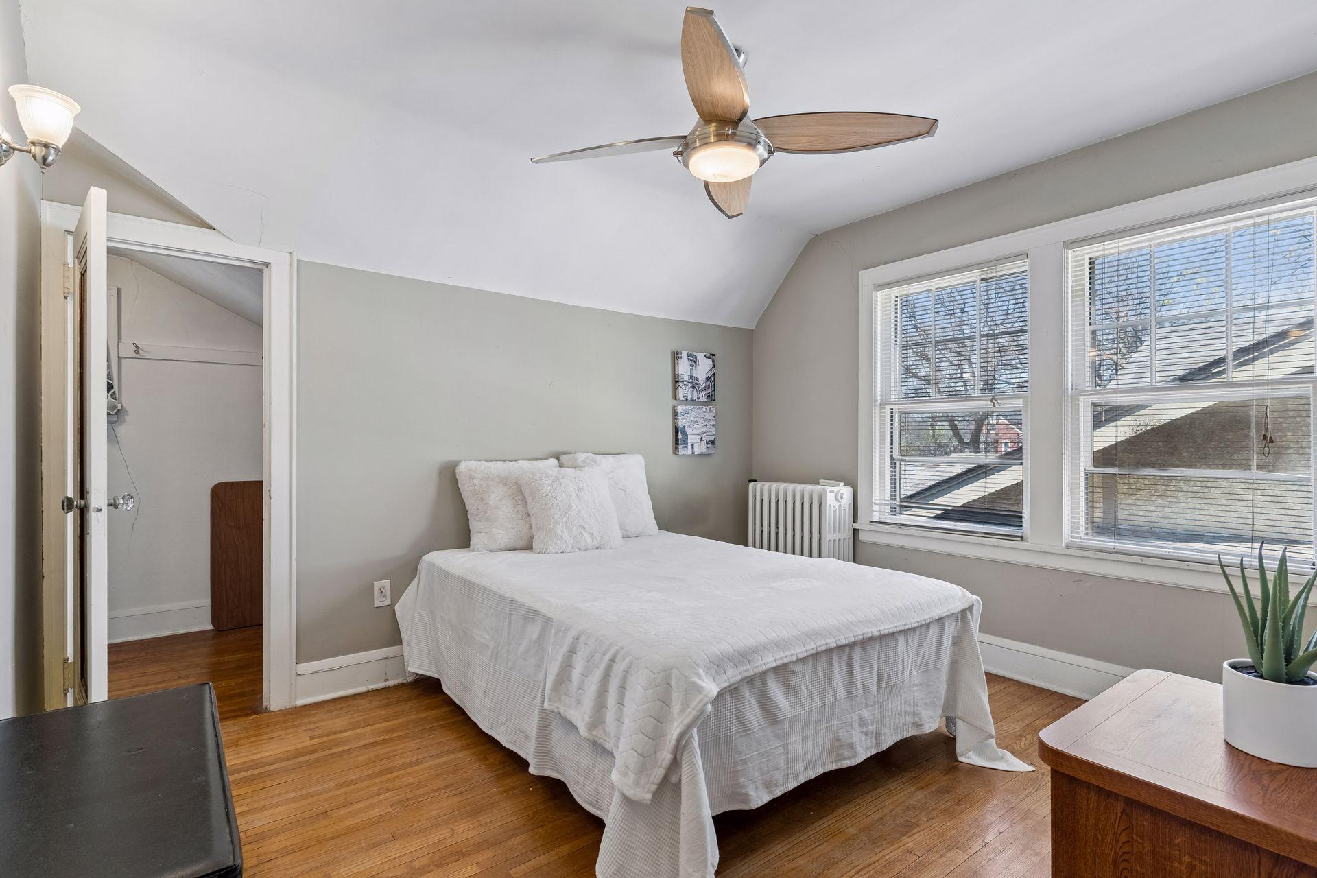 Upper level north side bedroom three.