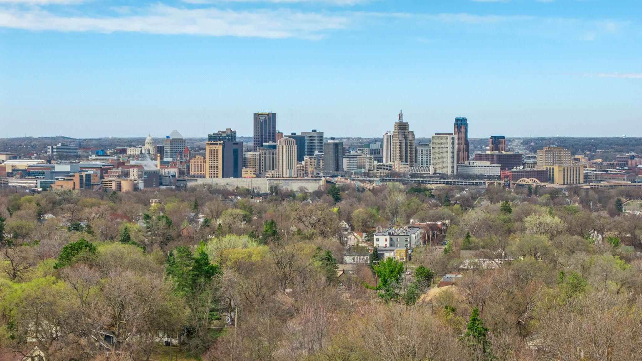 City skyline, north of home
