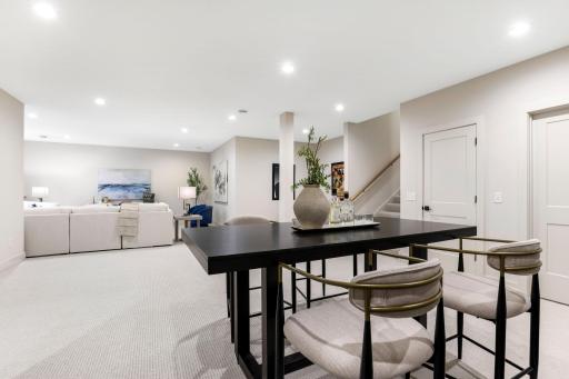 A dual-zone HVAC system ensures optimal comfort on every level of the home.