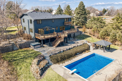 20x40 pool with 35,000 gallons. Pool is also 9 feet in the deep end. Electric cover is included. New pool pump, new pool liner. Pool has been staged to remove the cover.