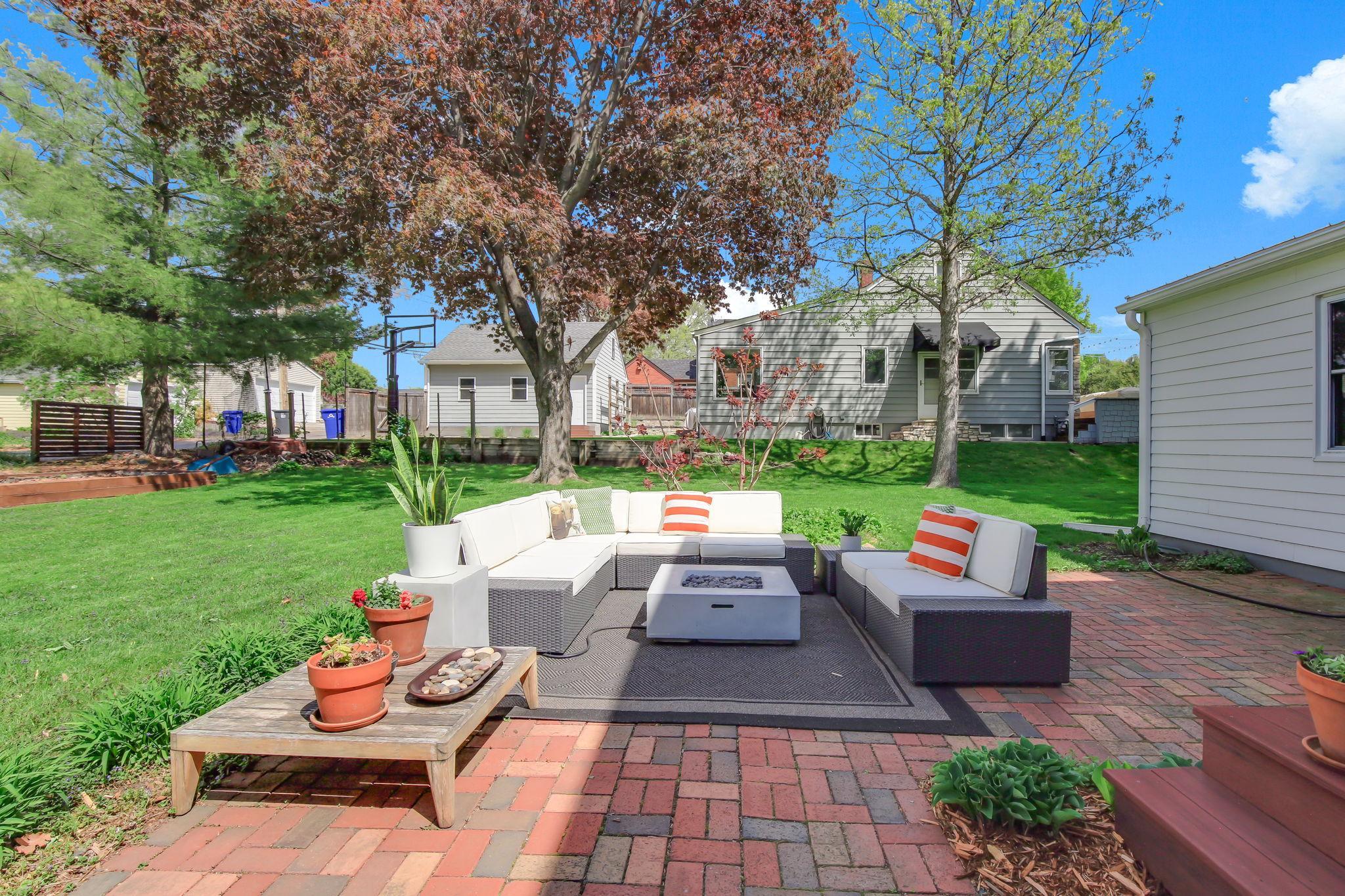 Fun patio space is great for entertaining!
