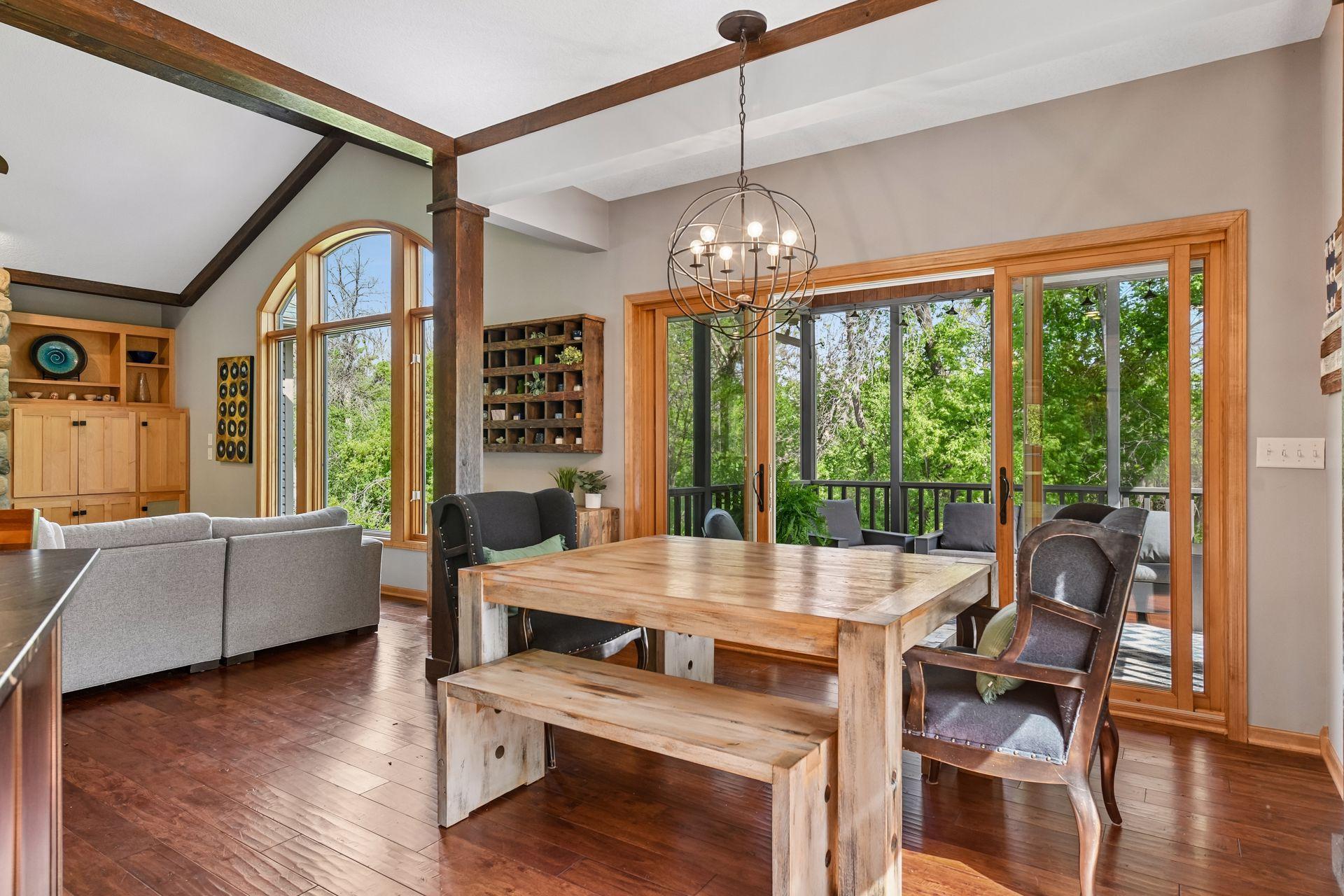 Informal or formal dining room! Access to screen porch and grilling deck
