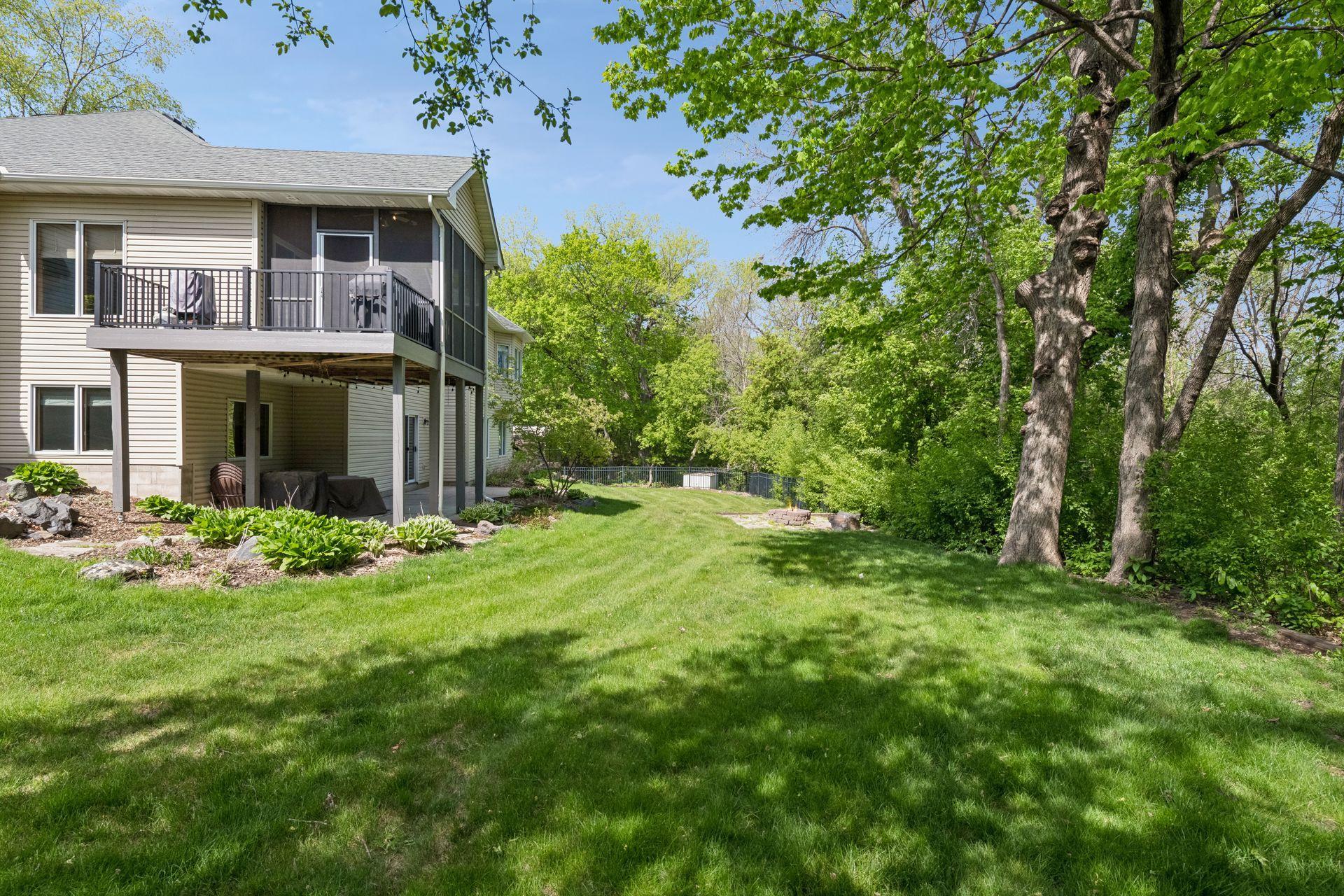 private backyard with patio and space to play
