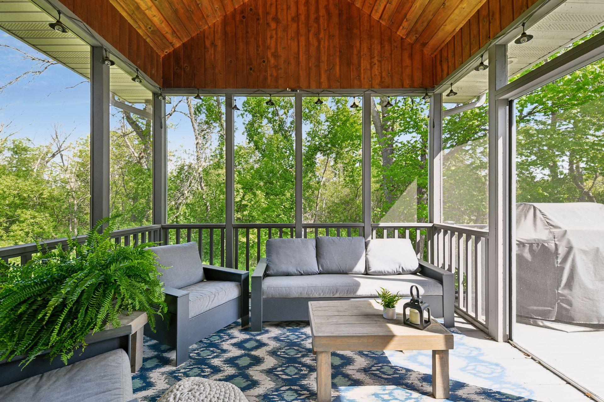 Wonderful screen porch with access to grilling deck, spend the summer enjoying the outdoors without the pesky mosquitos.