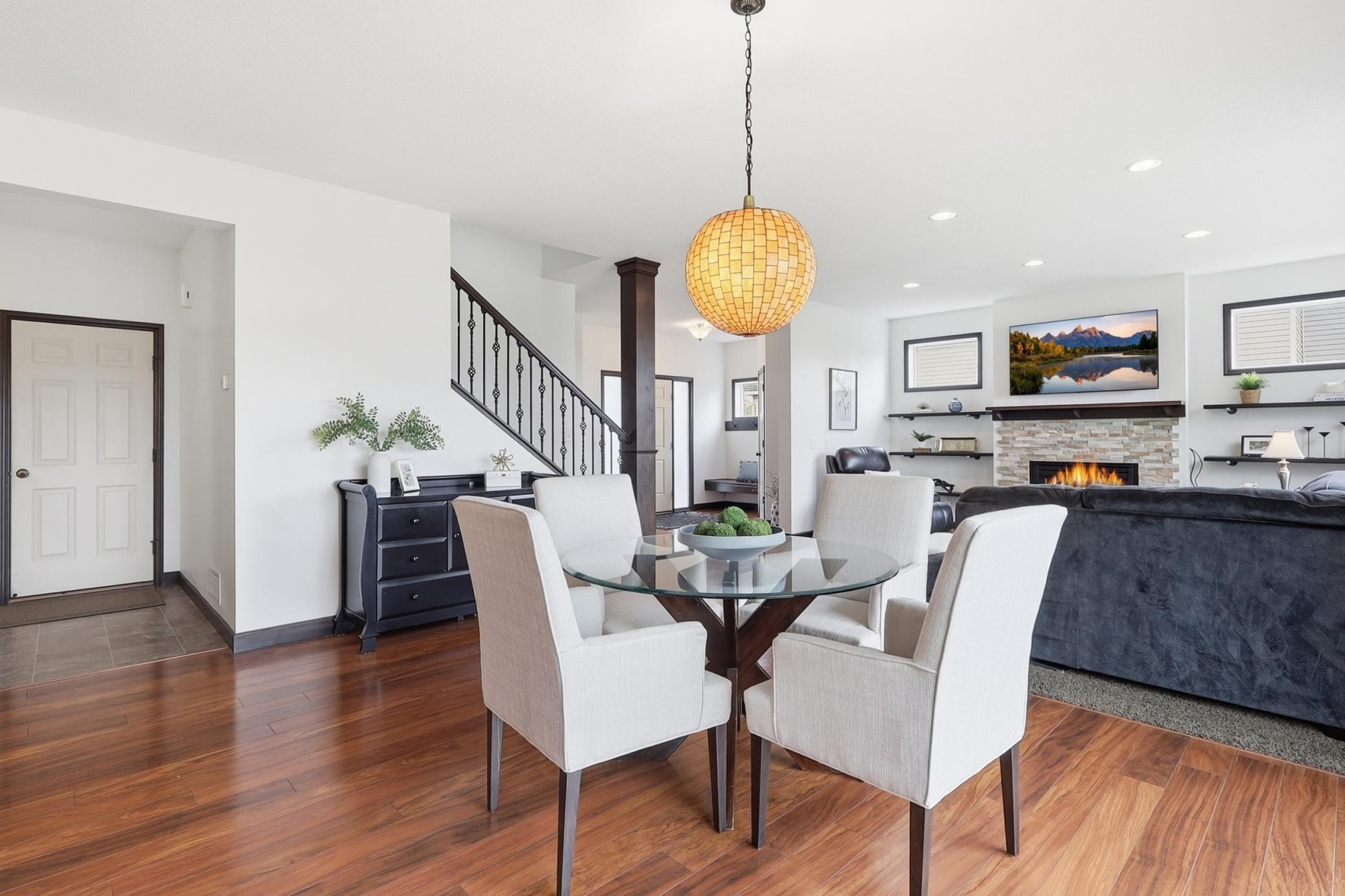 Inviting dining area for informal or formal dining