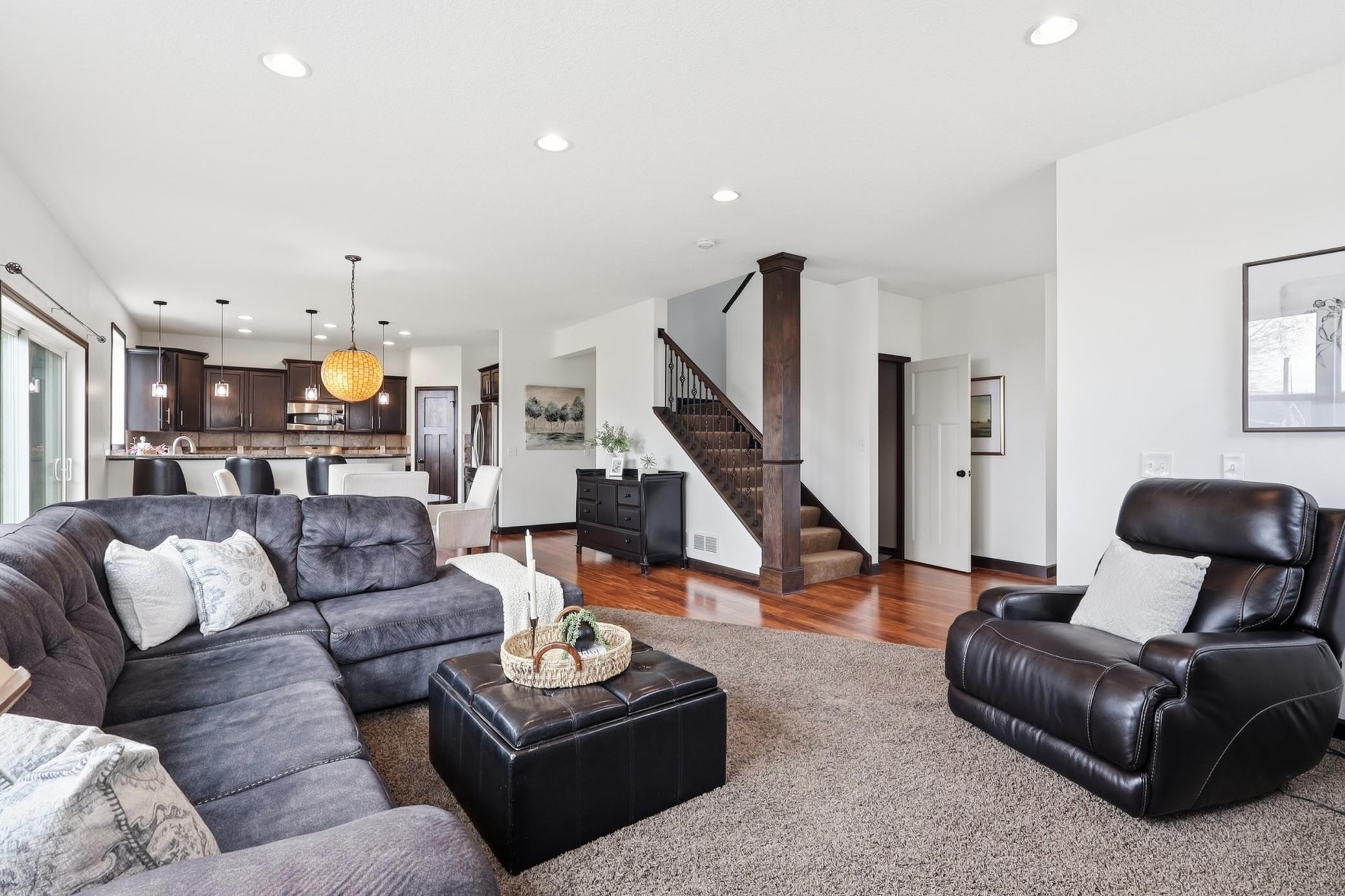 The freshly painted walls highlight the beautiful woodwork