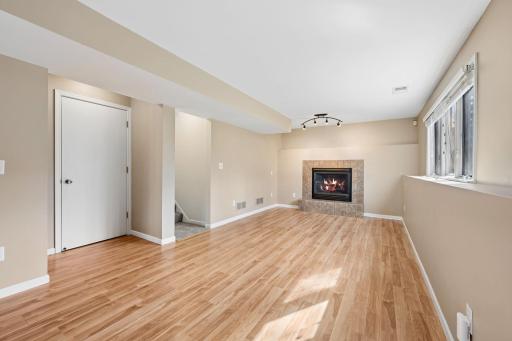 The possibilities are endless in the spacious lower level family room.