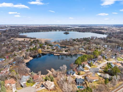 Blocks from the lakes, you'll enjoy many outdoor activities and walking trails just minutes away.