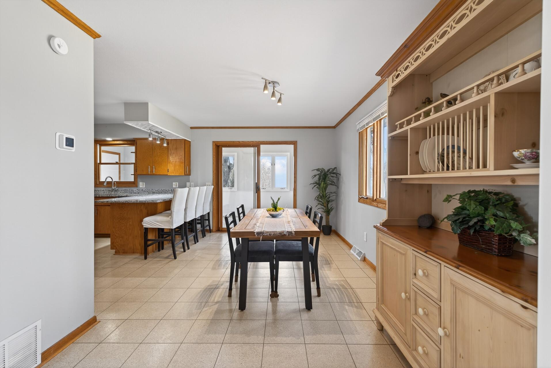 Great Room Flows to Dining & Kitchen